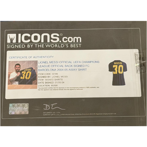 חולצה חתומה מסי - ליגת אלופות