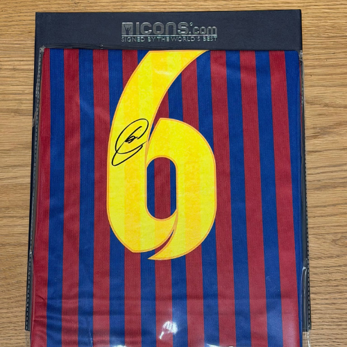 חולצה חתומה צ'אבי ברצלונה