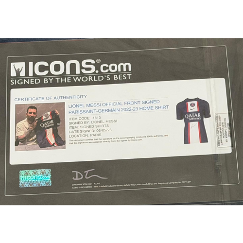 חולצה חתומה מסי - פריז סן ז'רמן