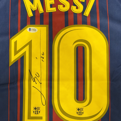 חולצה חתומה - מסי ברצלונה (2017-18)