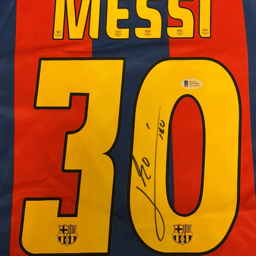 חולצה חתומה - מסי ברצלונה (2004-05)